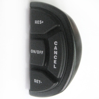 D-Shaped cruise control switch - plastic case and rubber button pad only