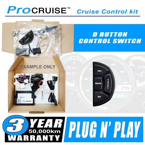 Cruise Control Kit Ford Focus XR5 2006-2011 (With D-Shaped control switch)